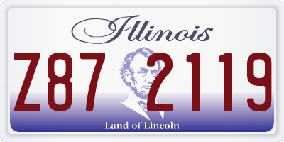 IL license plate Z872119