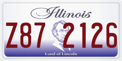 IL license plate Z872126