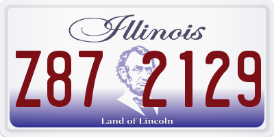 IL license plate Z872129