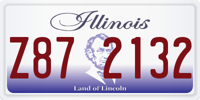 IL license plate Z872132