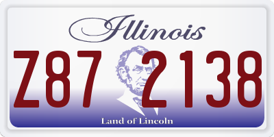 IL license plate Z872138