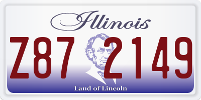 IL license plate Z872149