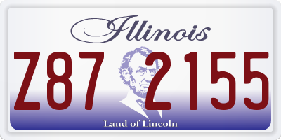 IL license plate Z872155