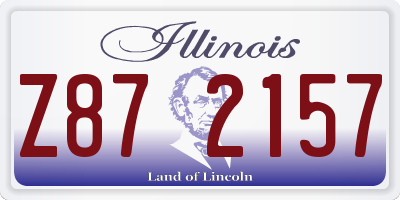 IL license plate Z872157
