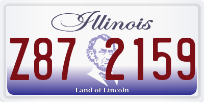 IL license plate Z872159