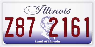 IL license plate Z872161