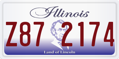 IL license plate Z872174