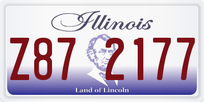 IL license plate Z872177