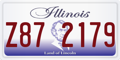 IL license plate Z872179