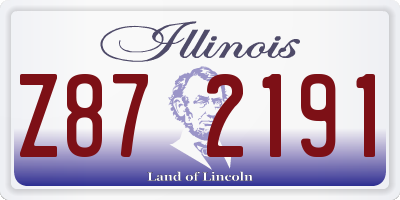 IL license plate Z872191