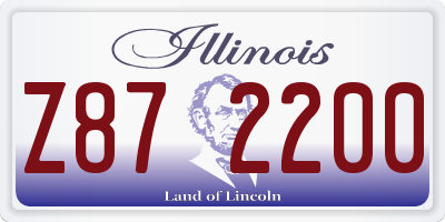 IL license plate Z872200