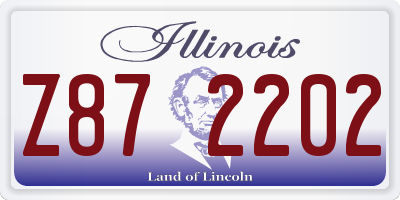 IL license plate Z872202