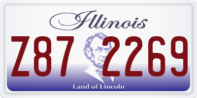 IL license plate Z872269