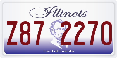 IL license plate Z872270