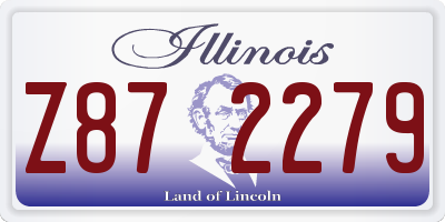 IL license plate Z872279