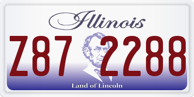 IL license plate Z872288