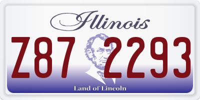 IL license plate Z872293