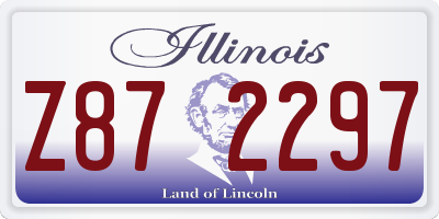 IL license plate Z872297