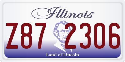IL license plate Z872306