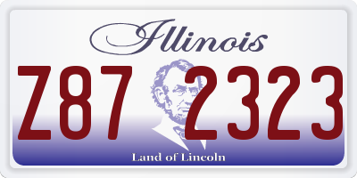 IL license plate Z872323