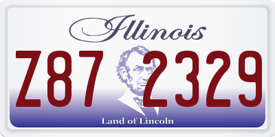 IL license plate Z872329