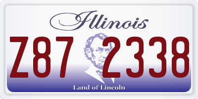 IL license plate Z872338