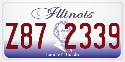 IL license plate Z872339