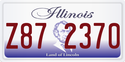 IL license plate Z872370
