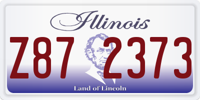 IL license plate Z872373