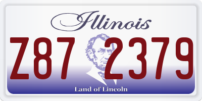 IL license plate Z872379