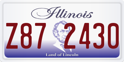 IL license plate Z872430