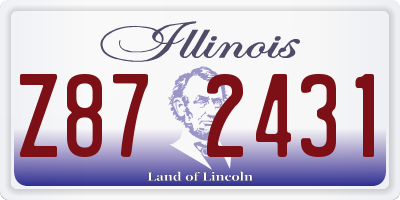IL license plate Z872431