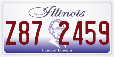 IL license plate Z872459