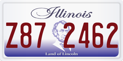 IL license plate Z872462