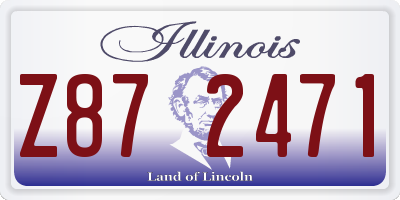 IL license plate Z872471