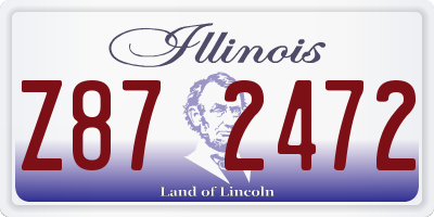 IL license plate Z872472