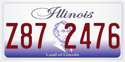 IL license plate Z872476