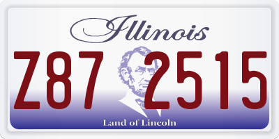 IL license plate Z872515