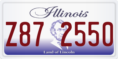 IL license plate Z872550