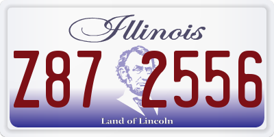 IL license plate Z872556