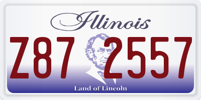 IL license plate Z872557