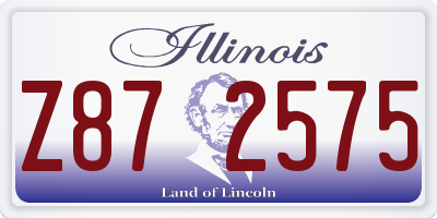IL license plate Z872575