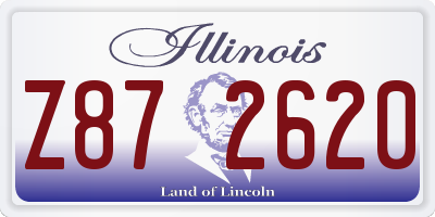 IL license plate Z872620