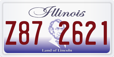 IL license plate Z872621
