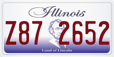 IL license plate Z872652
