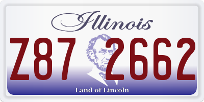 IL license plate Z872662