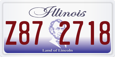 IL license plate Z872718