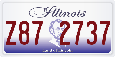 IL license plate Z872737