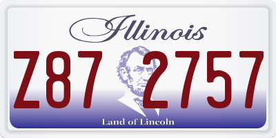 IL license plate Z872757