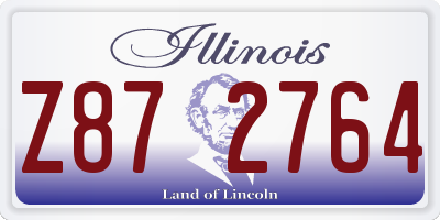 IL license plate Z872764